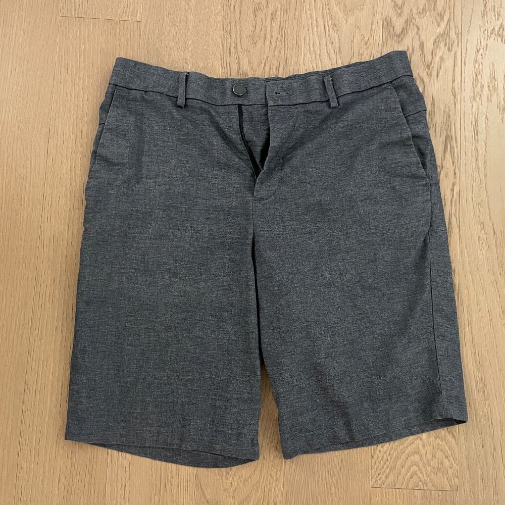 Banana Republic Core Temp Linen-Blend 11" Shorts Navy Blue, 32 Waist, 11" Inseam